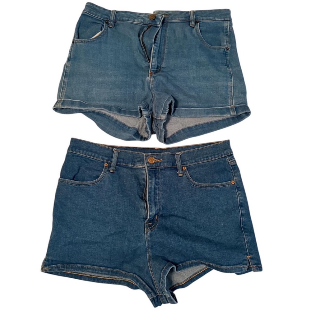 BDG Light and Dark Blue Jean Shorts